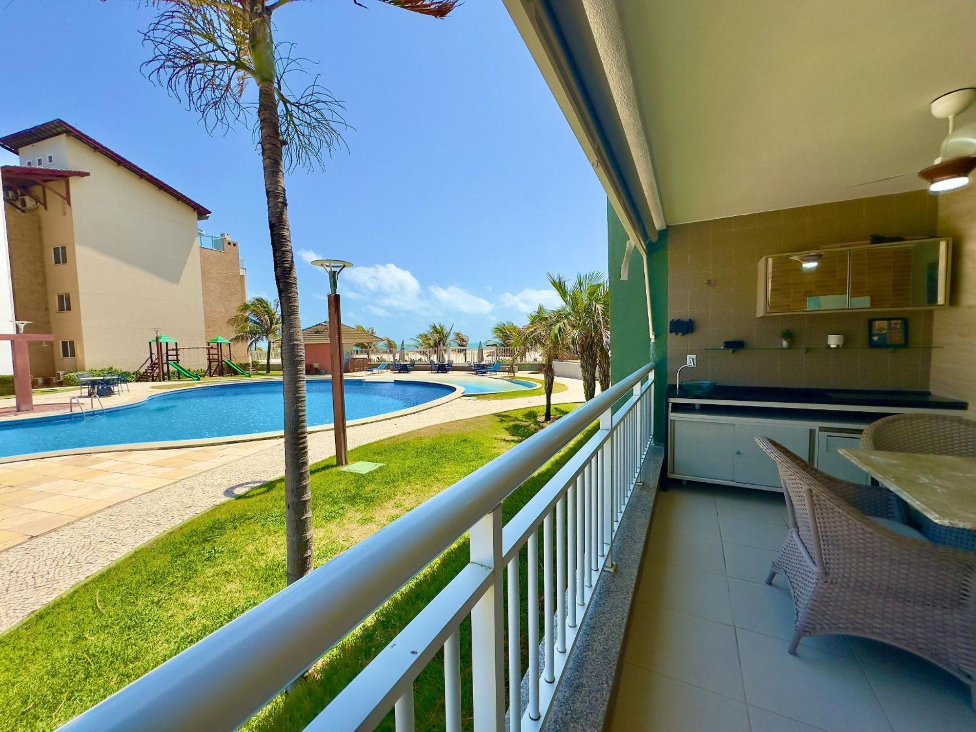 Terramaris - Aptos Vista Mar, Pe Na Areia, Vizinho Ao B Park أكويراز المظهر الخارجي الصورة