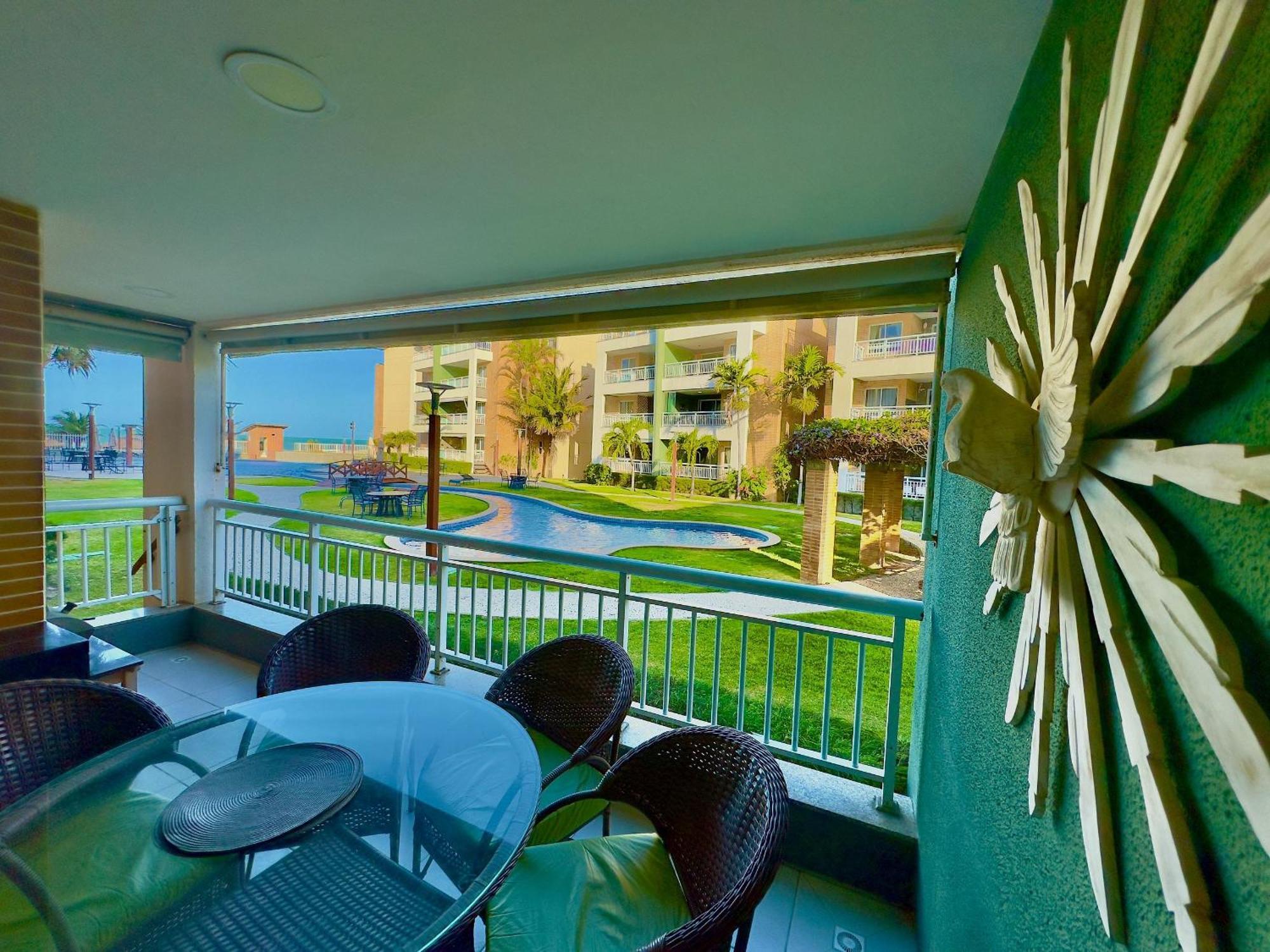 Terramaris - Aptos Vista Mar, Pe Na Areia, Vizinho Ao B Park أكويراز المظهر الخارجي الصورة