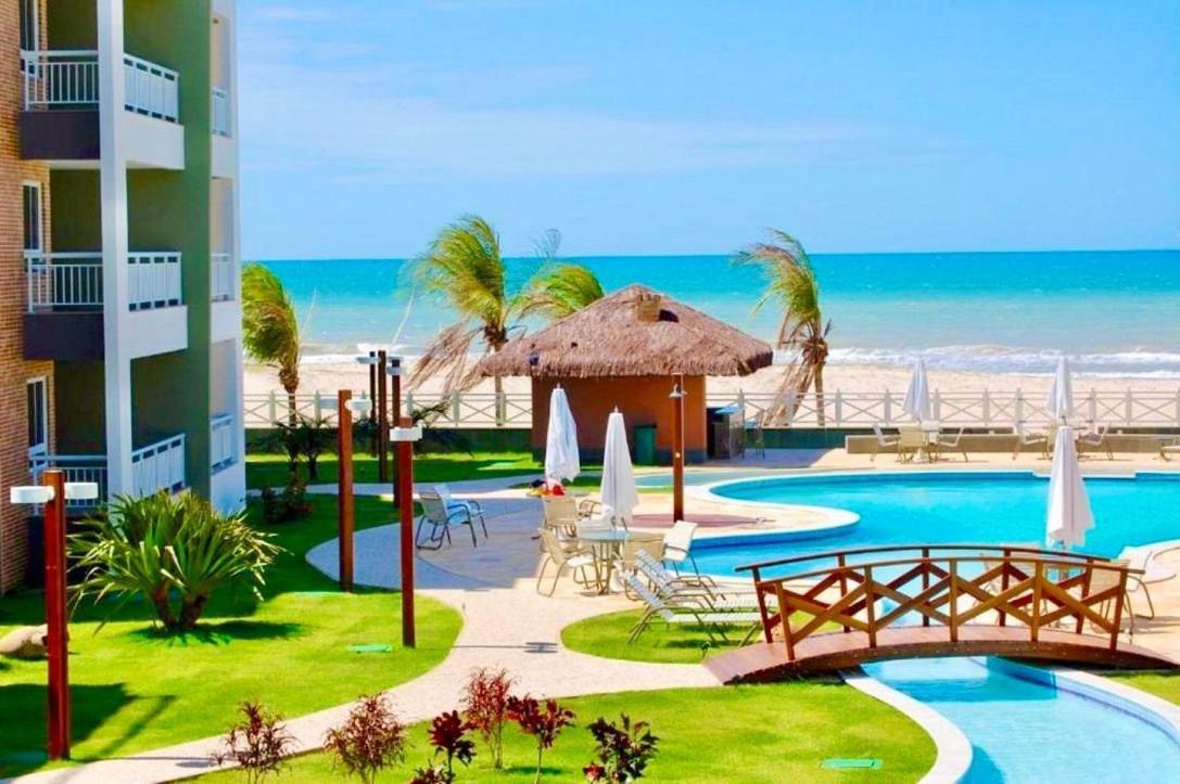 Terramaris - Aptos Vista Mar, Pe Na Areia, Vizinho Ao B Park أكويراز المظهر الخارجي الصورة